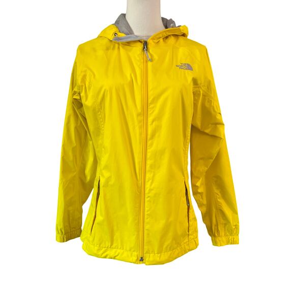 The North Face Women’s Yellow Rain Jacket Waterproof Hooded Small - Picture 1 of 11
